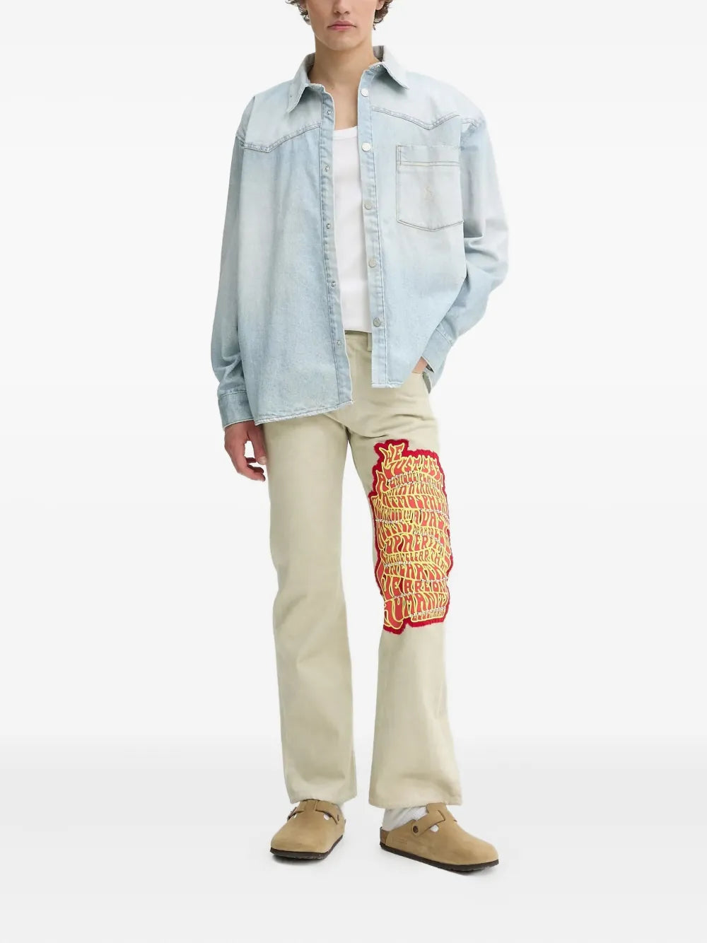 BLUEMARBLE  embroidered-studded jeans