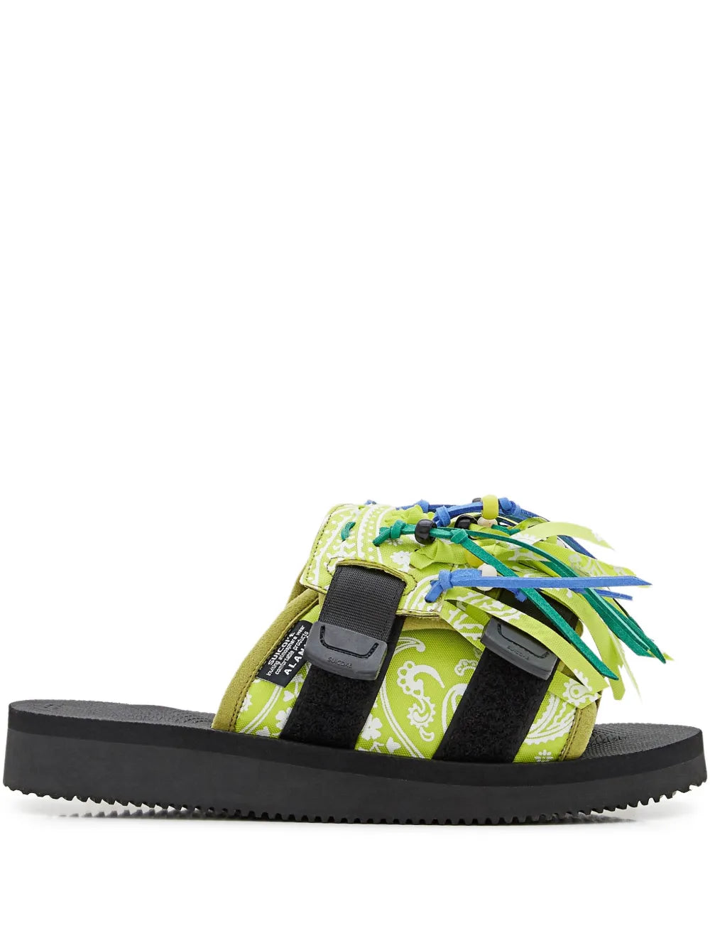 Alanui  paisley-print fringe sandals