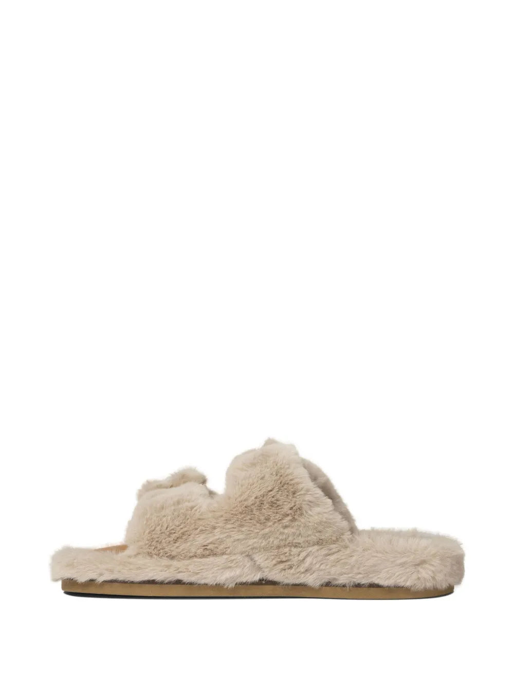 ALIBI  faux-fur flat sandals