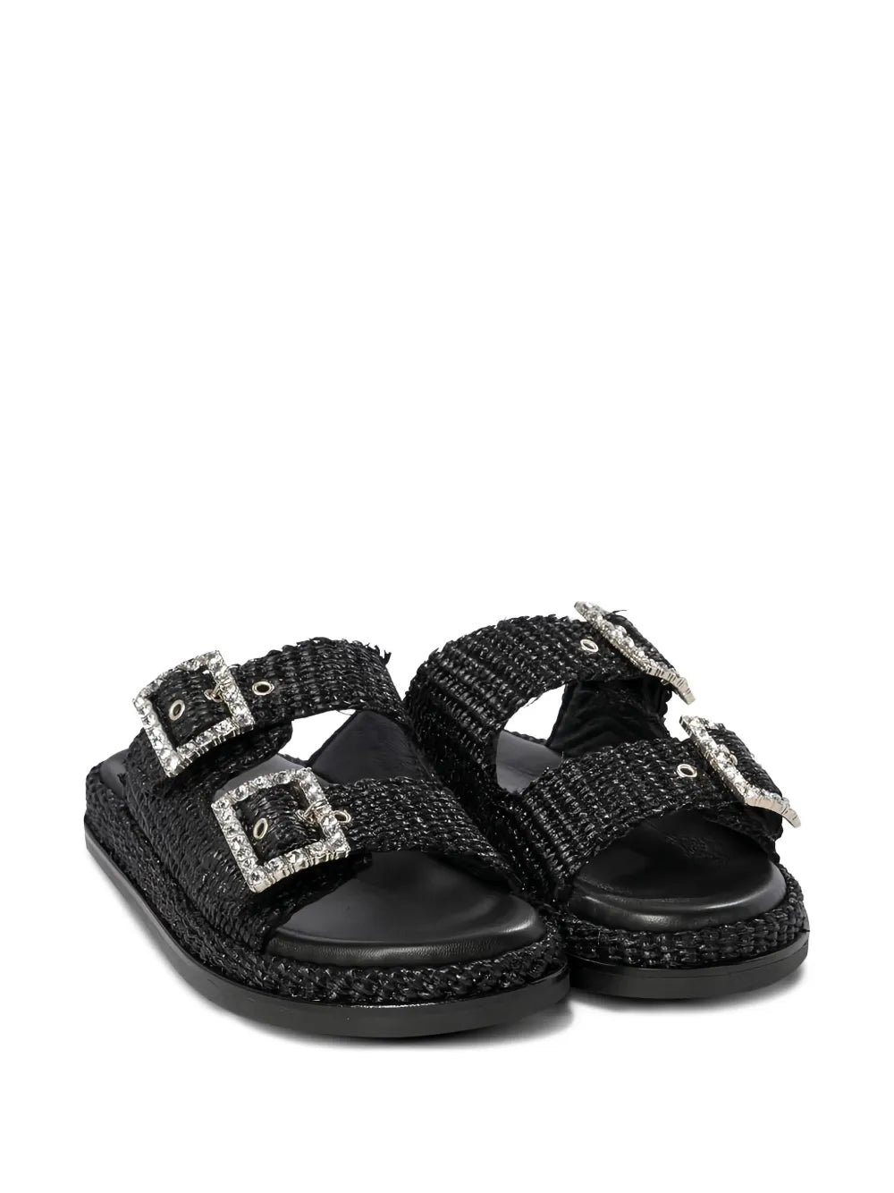 ALIBI  double-buckle flat sandals