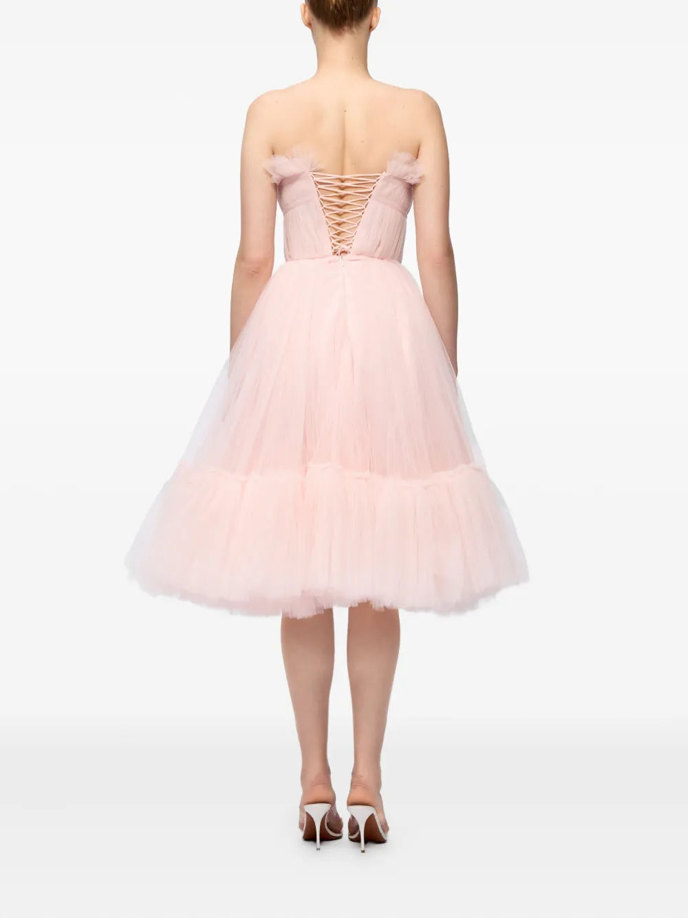 Ana Radu strapless ruffled dress