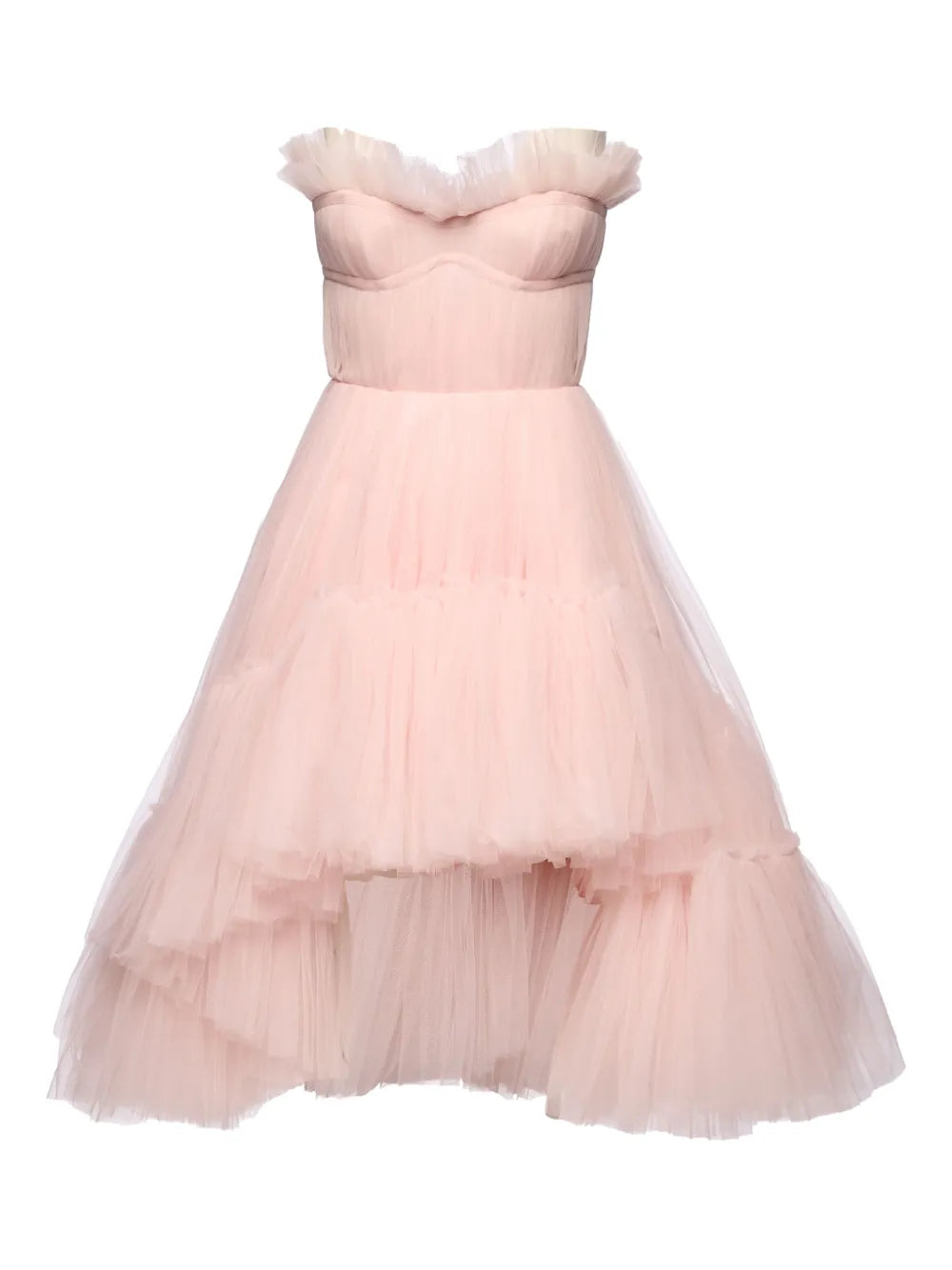 Ana Radu strapless ruffled dress