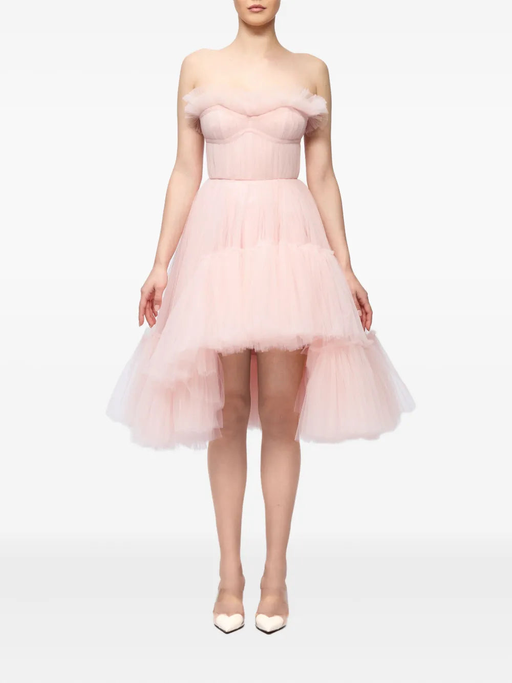 Ana Radu  strapless ruffled dress