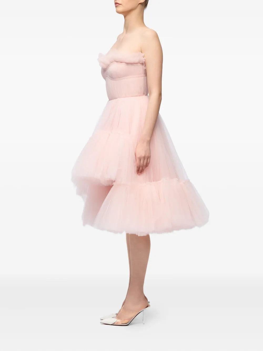 Ana Radu strapless ruffled dress