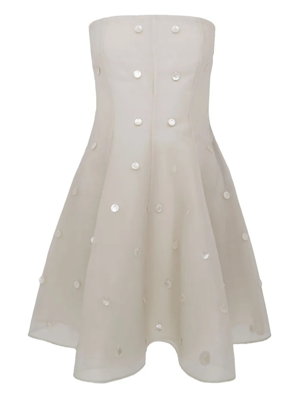 AZEEZA strapless layered dress