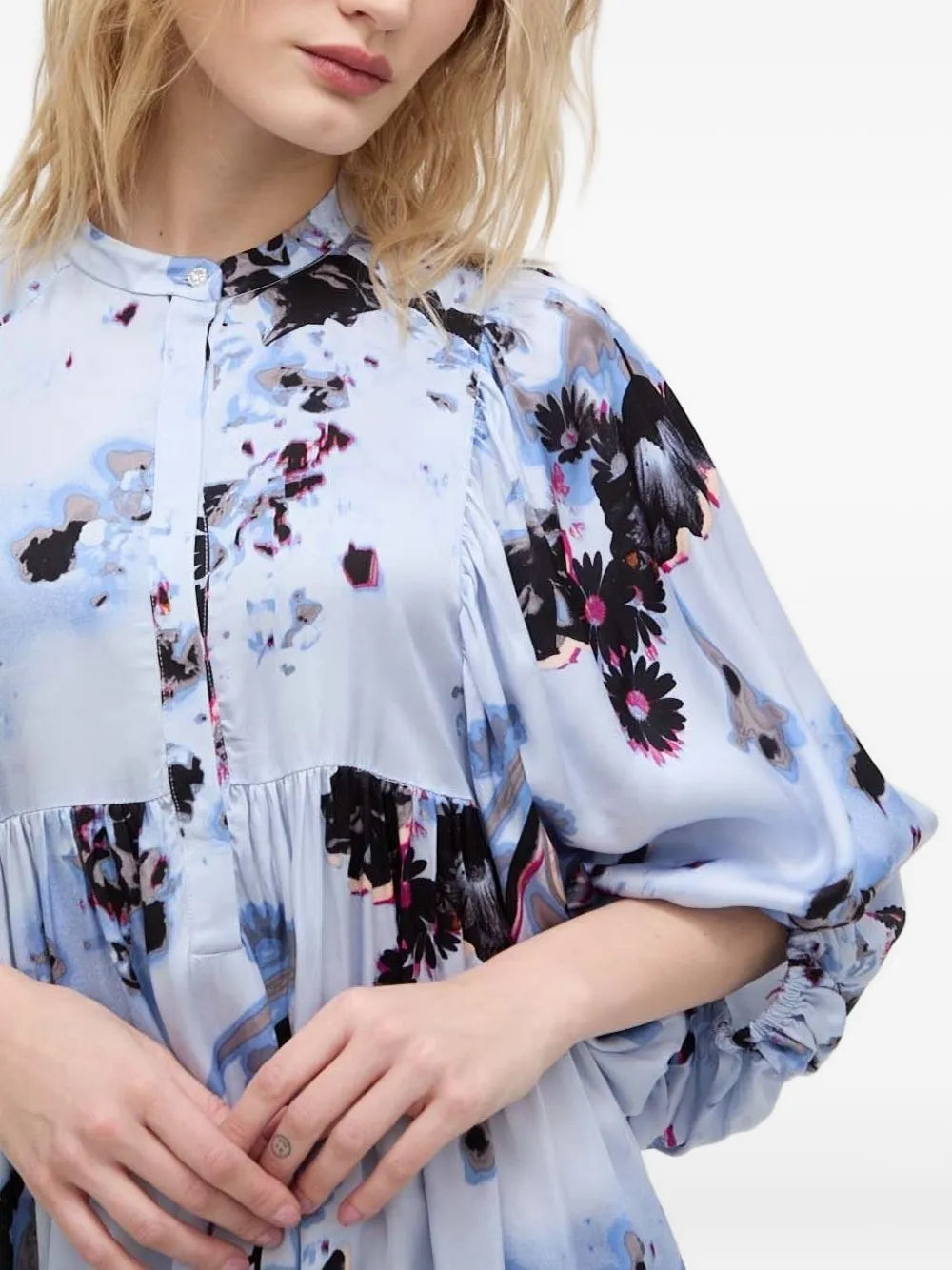 Bruuns Bazaar  floral-print midi day dress