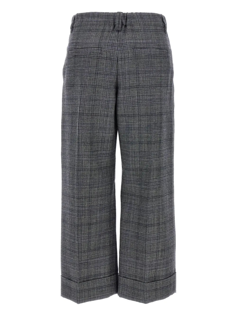 Brunello Cucinelli  checked wool trousers