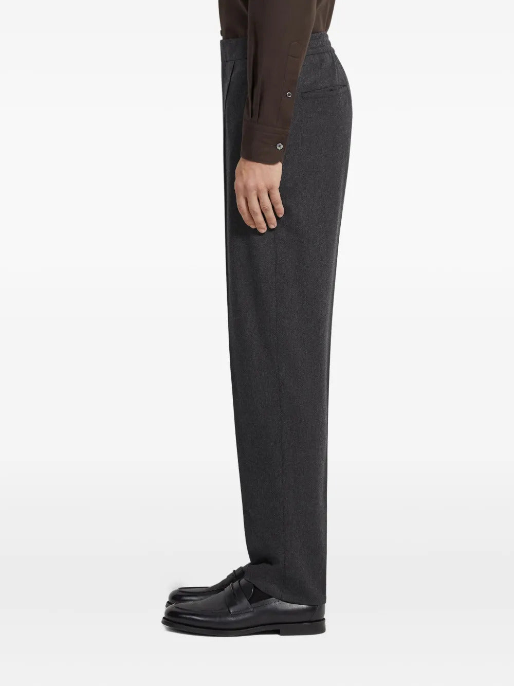 Zegna  wool-blend tapered trousers