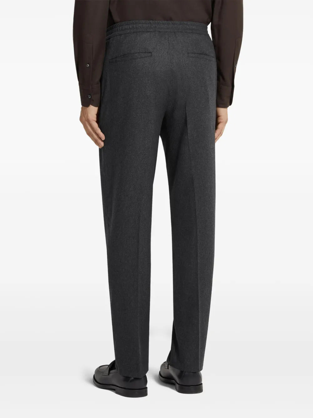 Zegna  wool-blend tapered trousers