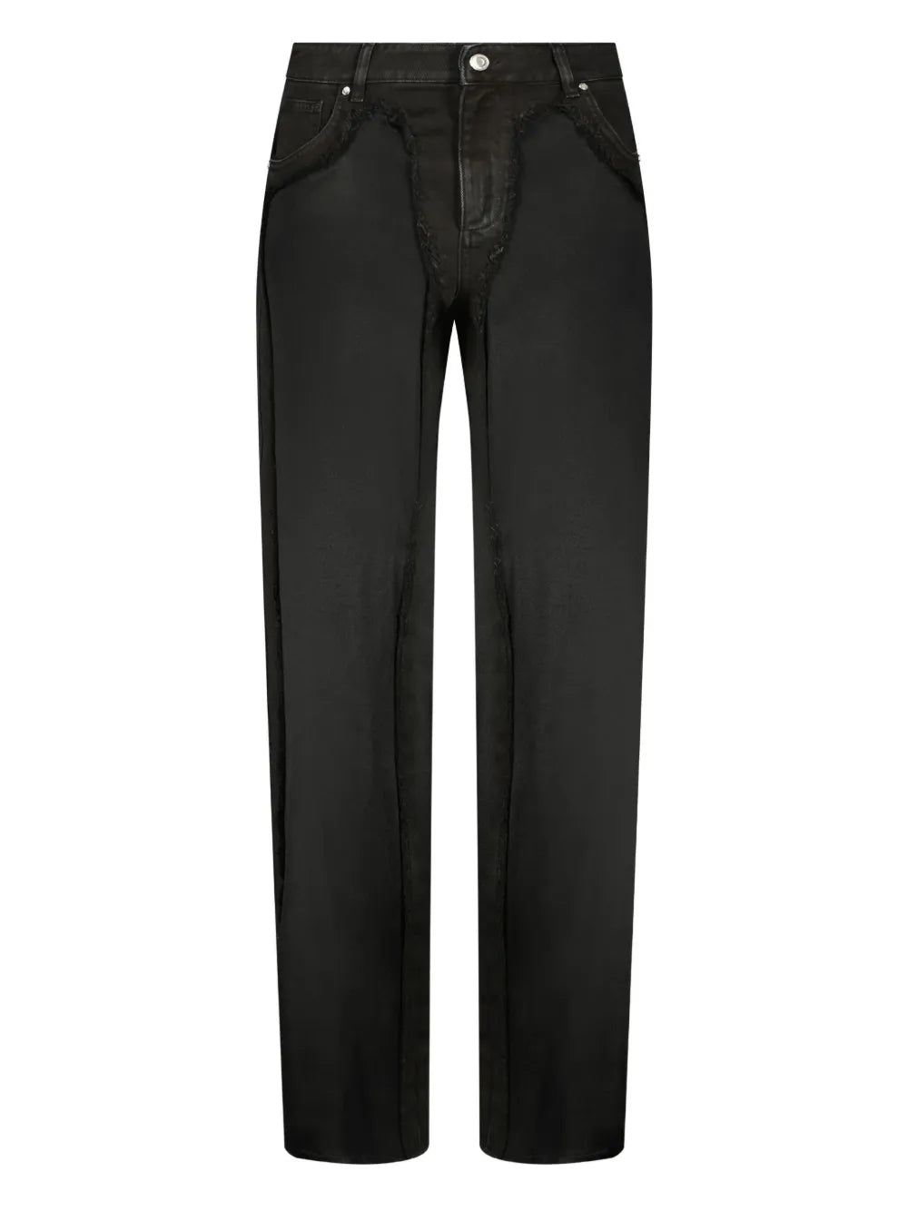 Blumarine  frayed-detailing jeans