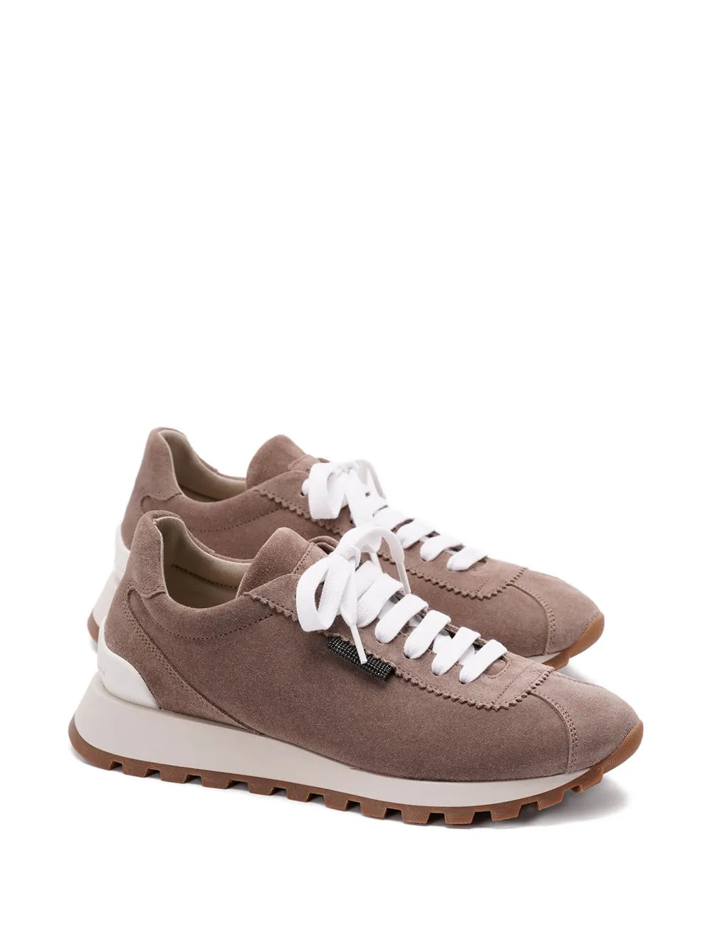 Brunello Cucinelli  suede lace-up sneakers