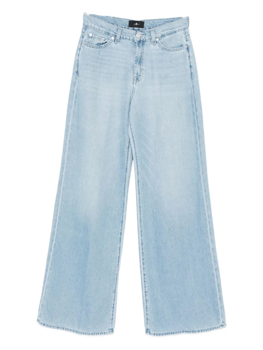 7 For All Mankind  buttoned straight-leg jeans