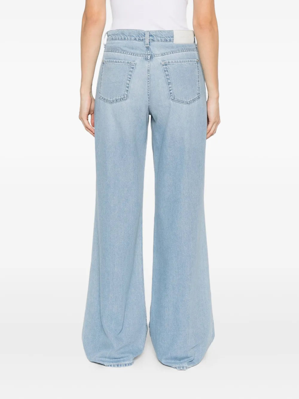 7 For All Mankind  buttoned straight-leg jeans