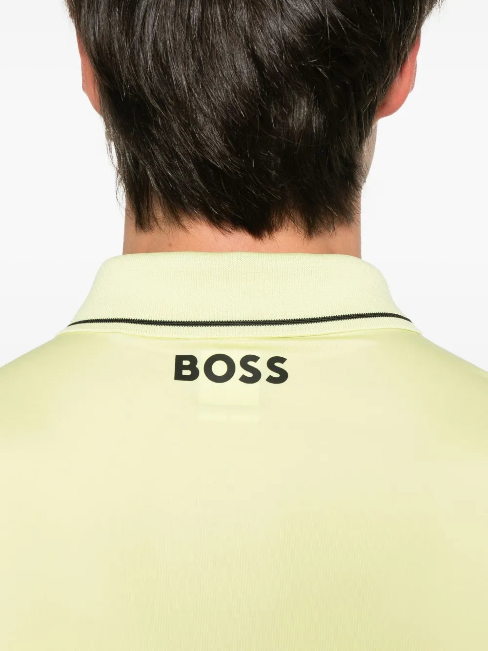 BOSS  logo-embroidered polo shirt
