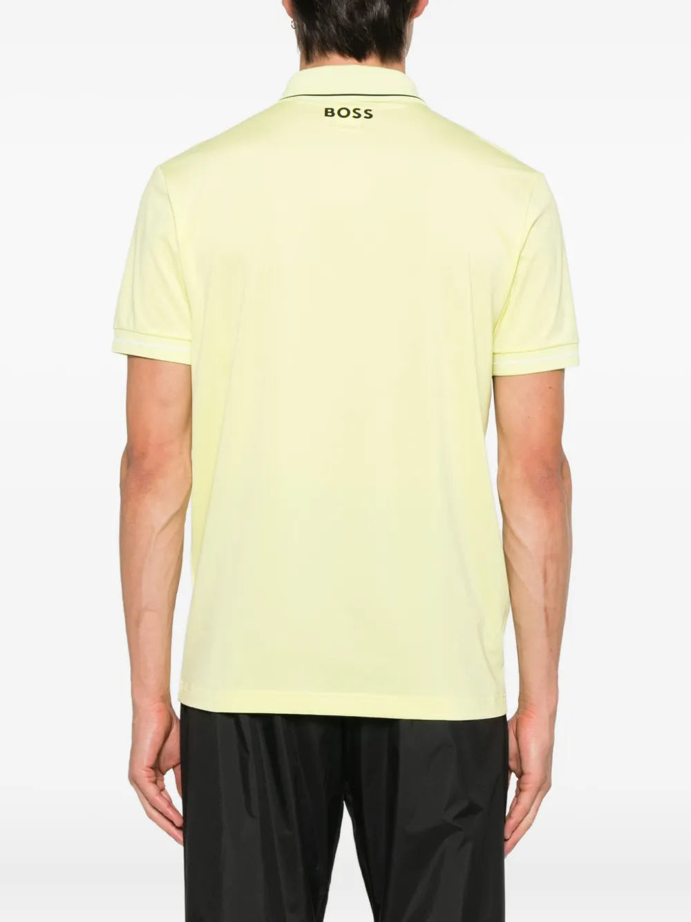 BOSS  logo-embroidered polo shirt