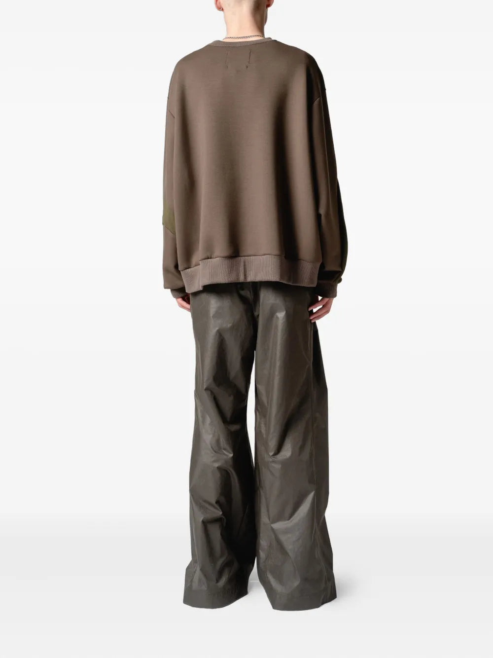 Yoshiokubo  panelled crew-neck sweatshirt
