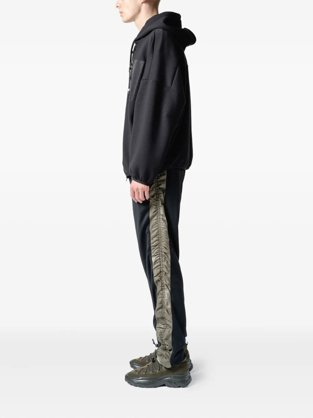 Yoshiokubo  hooded zip-front pocket sweatshirt