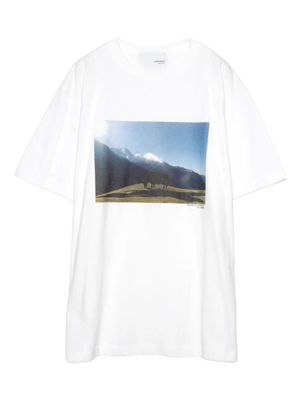 Yoshiokubo  landscape-print T-shirt