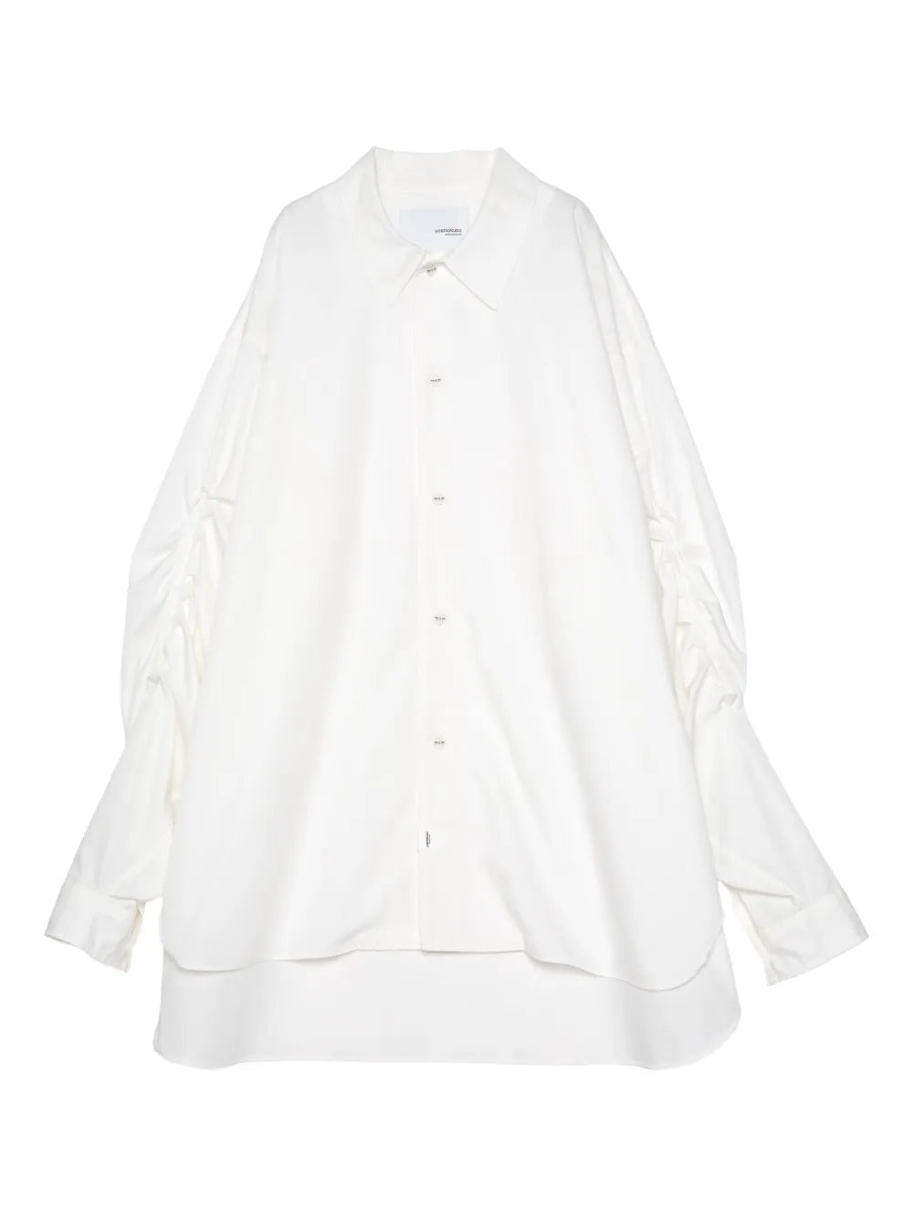 Yoshiokubo  gathered-sleeve shirt