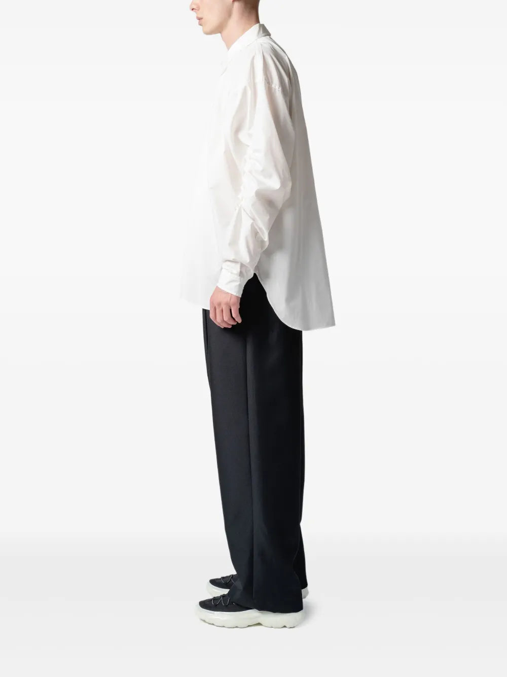Yoshiokubo  gathered-sleeve shirt