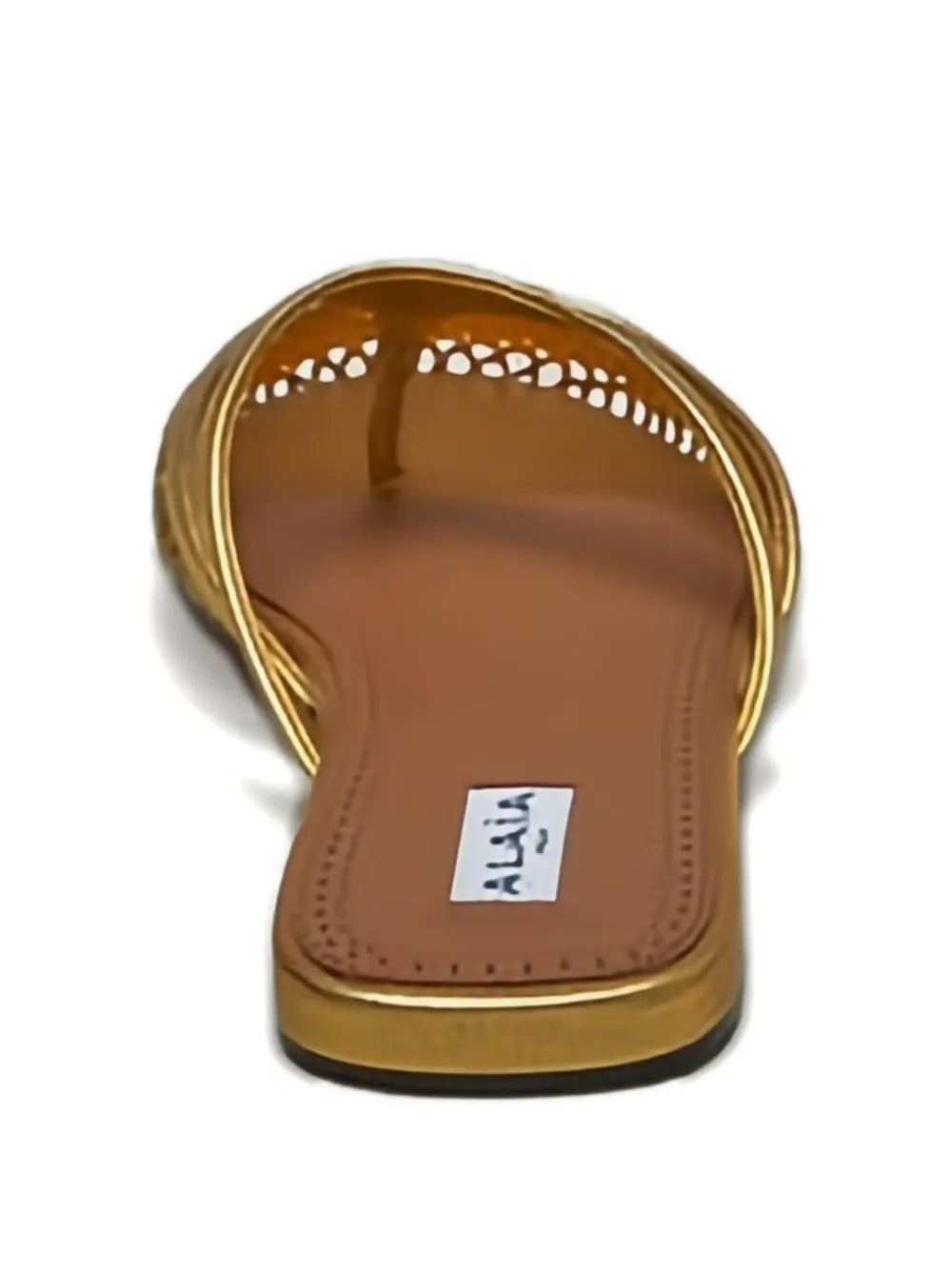 Alaïa  net-panelled leather mules