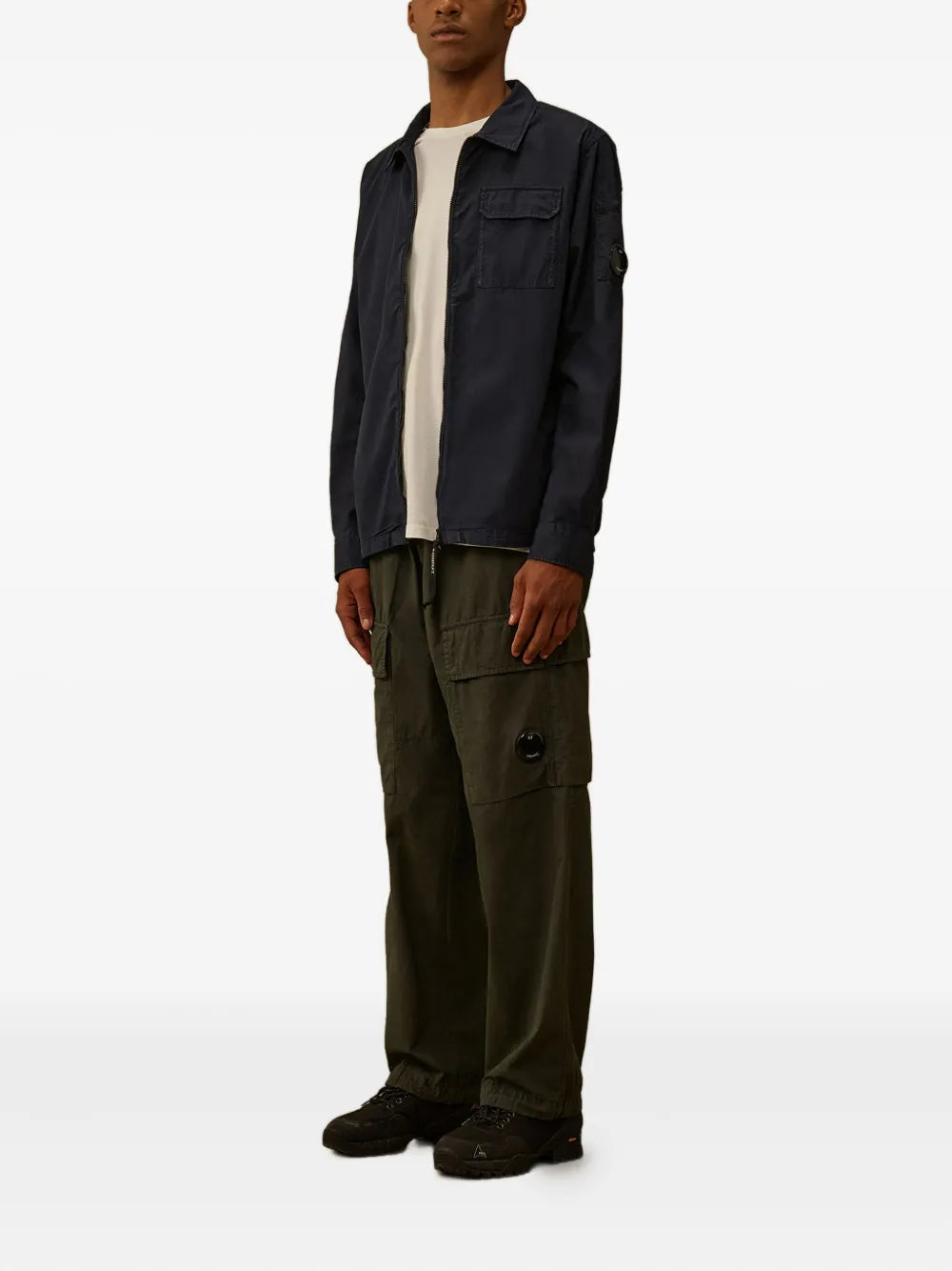 C.P. Company  zip-pocket cotton overshirt