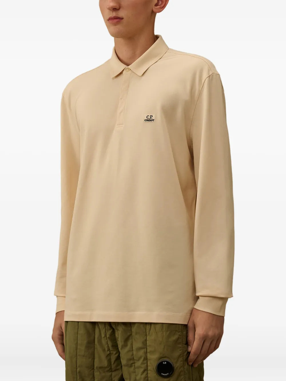 C.P. Company  long-sleeve logo polo shirt