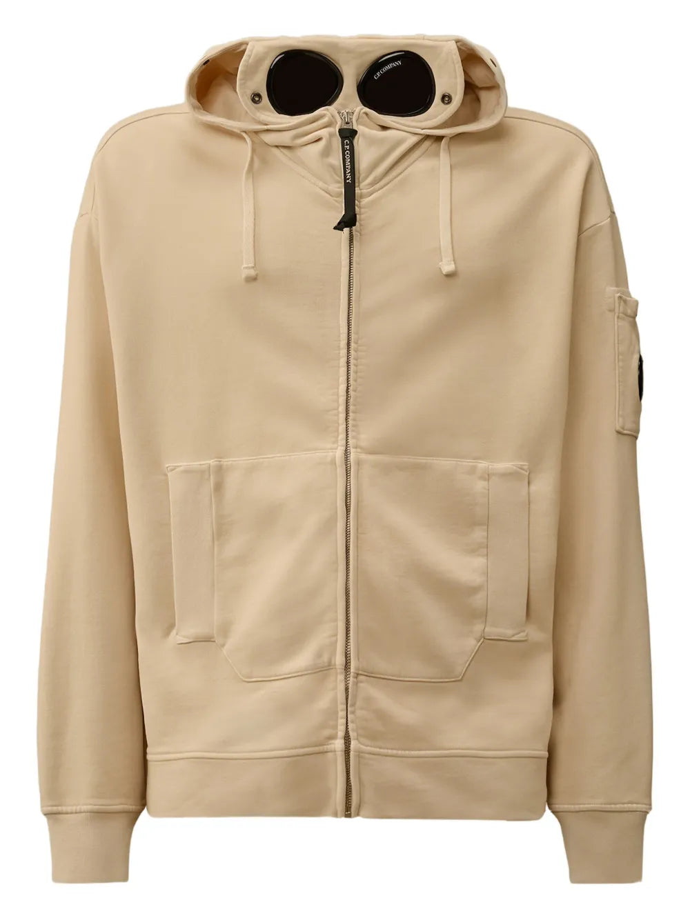 C.P. Company  goggle-detail zip-up hoodie