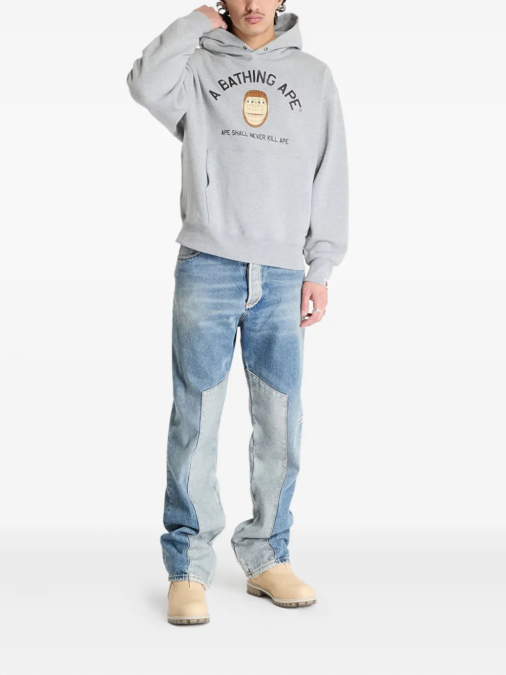 A BATHING APE® polygon ape head hoodie