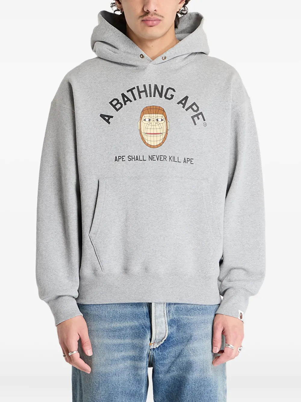 A BATHING APE® polygon ape head hoodie