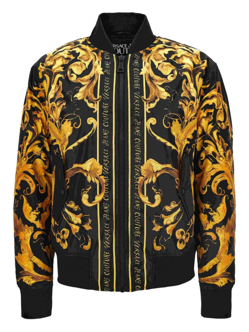 Versace Jeans Couture  baroque-print bomber jacket