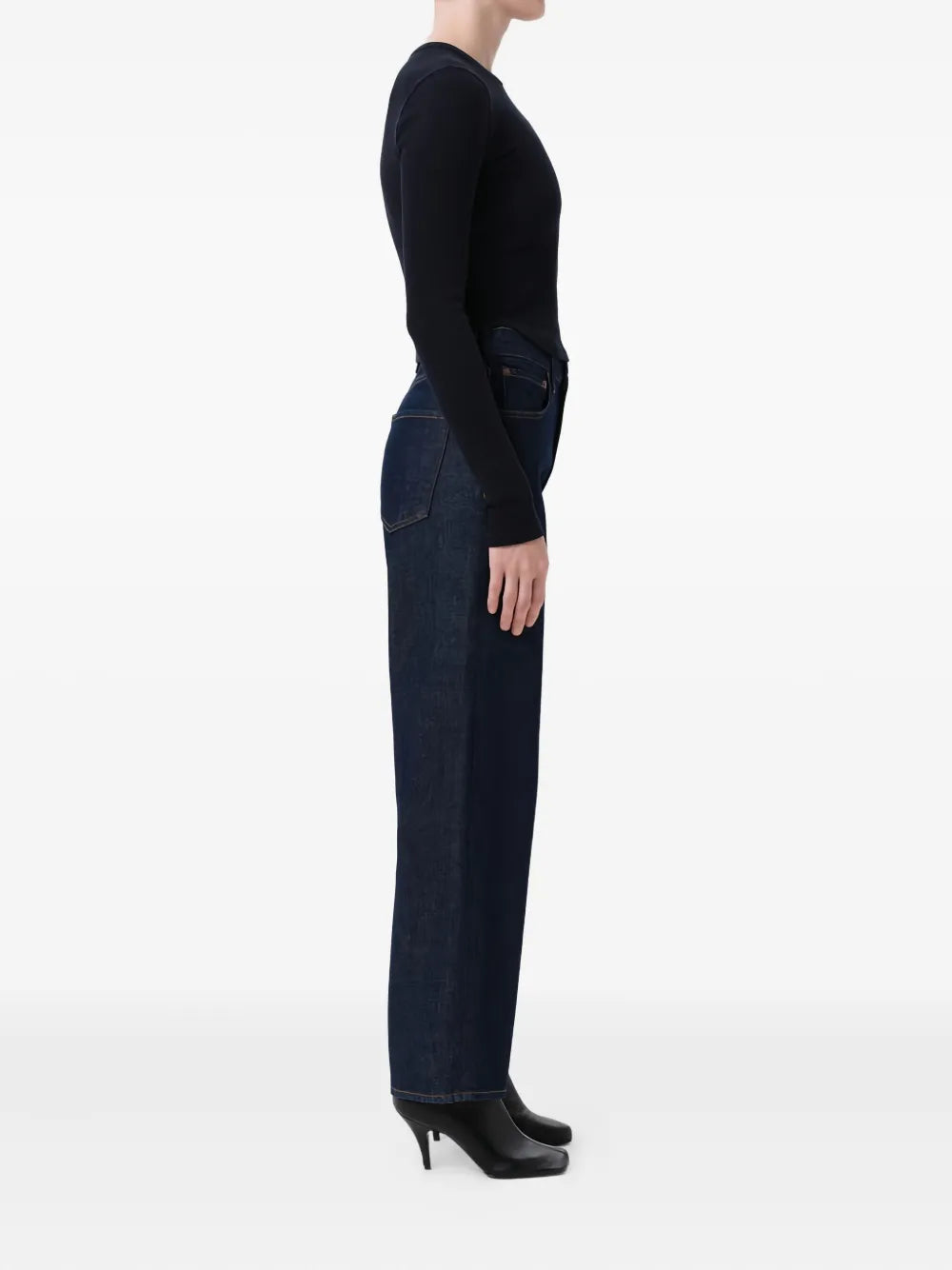 AGOLDE high-waisted wide-leg jeans