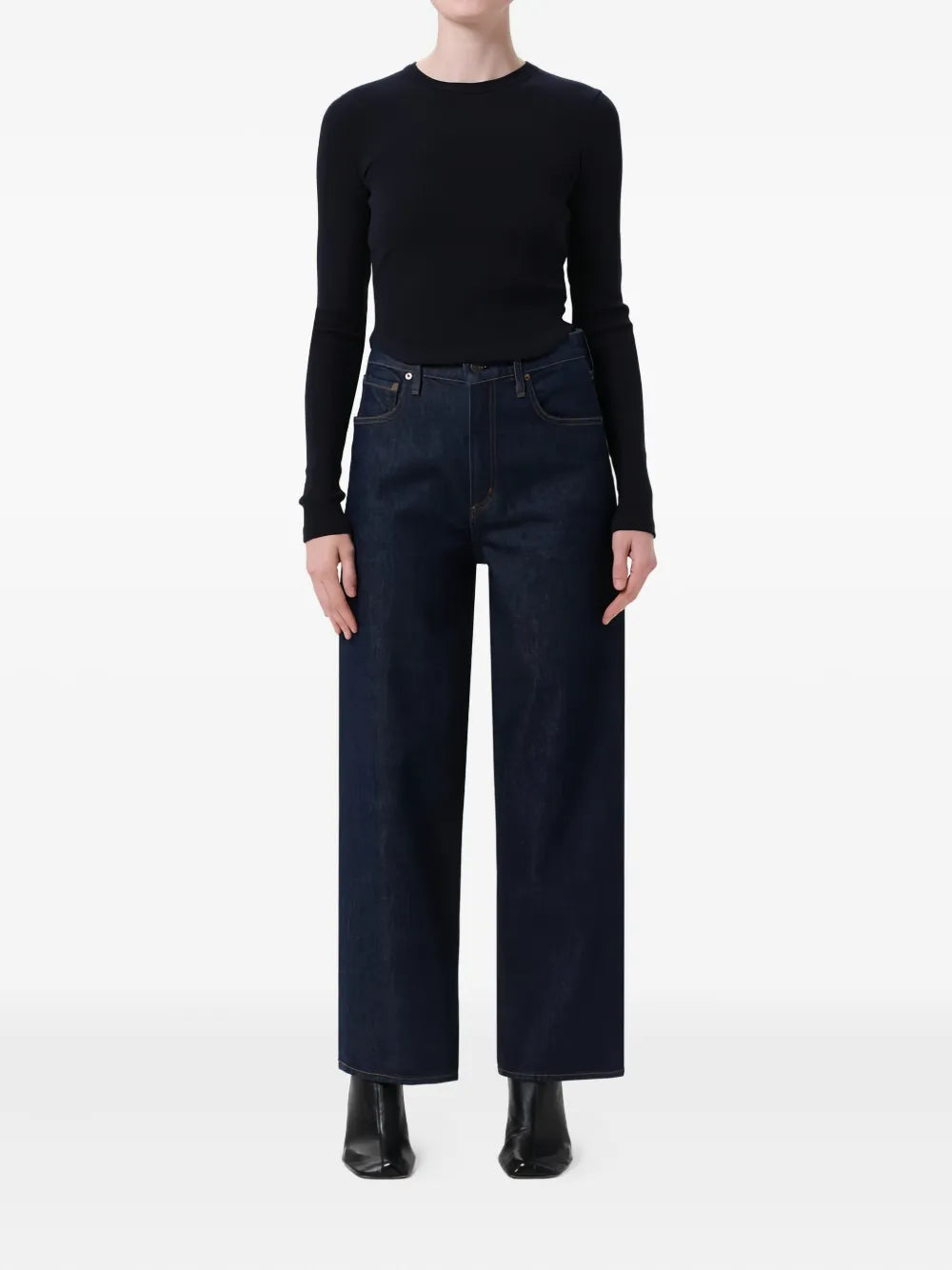 AGOLDE high-waisted wide-leg jeans