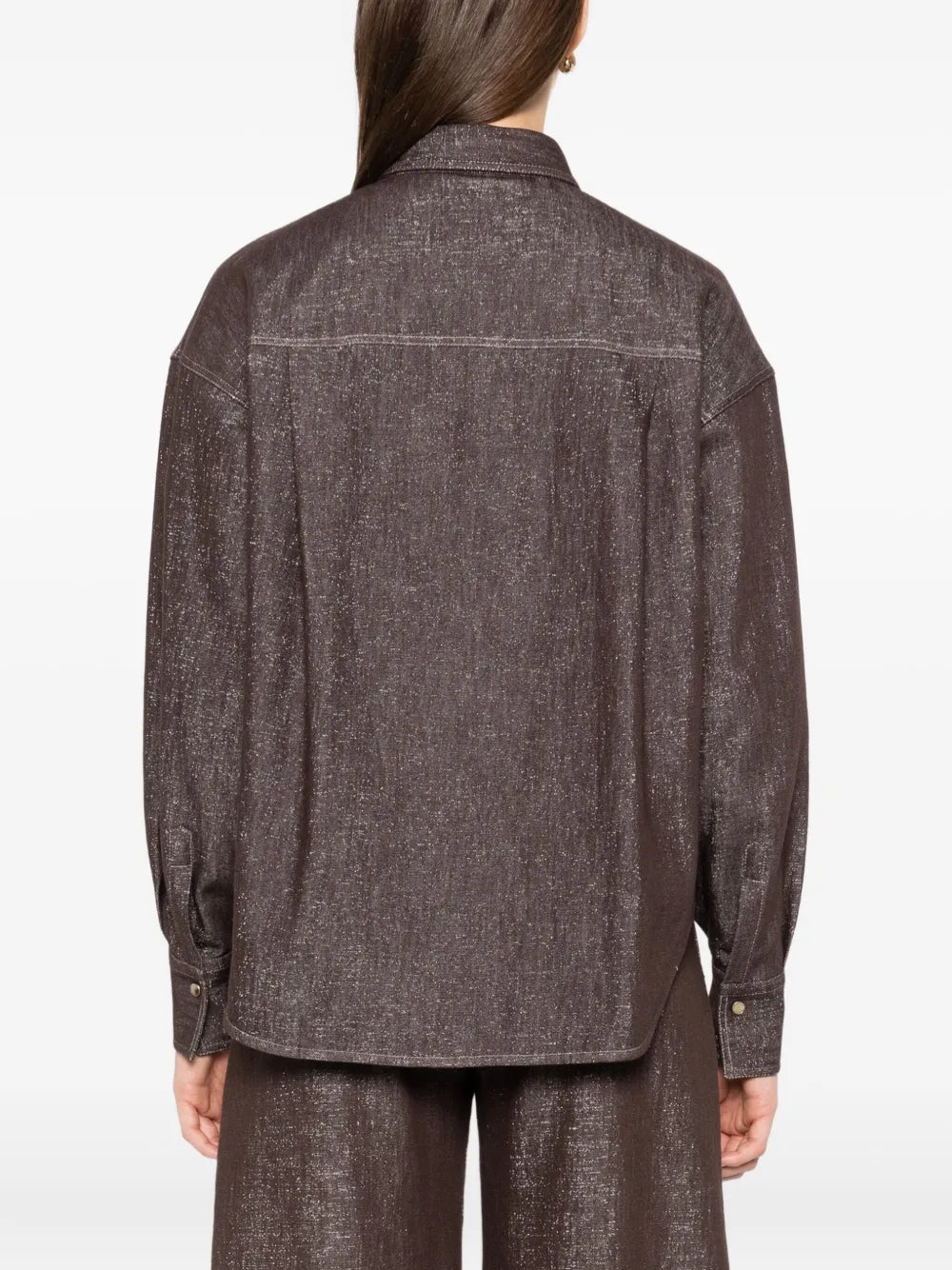 Brunello Cucinelli  double-pocket denim shirt