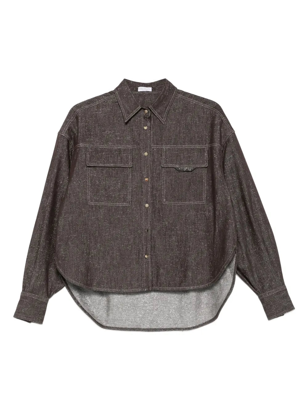 Brunello Cucinelli  double-pocket denim shirt