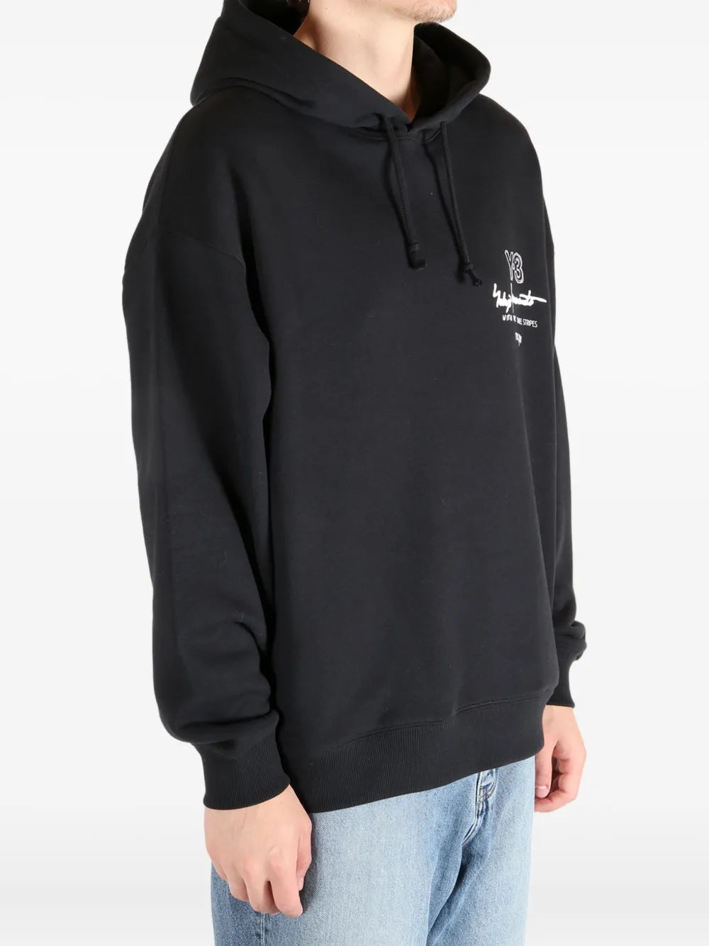 Y-3 ADIDAS  logo-print hoodie