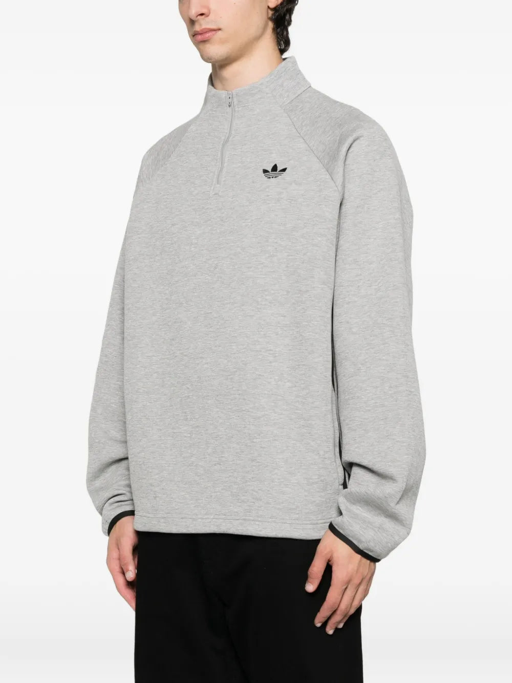 adidas  Spacer Drill half-zip side-stripe sweatshirt