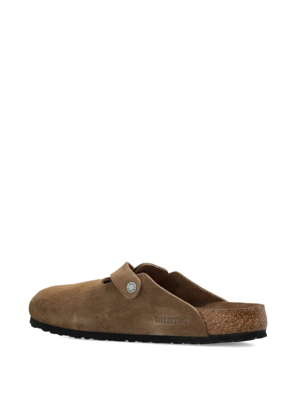 Birkenstock Boston buckle suede mules