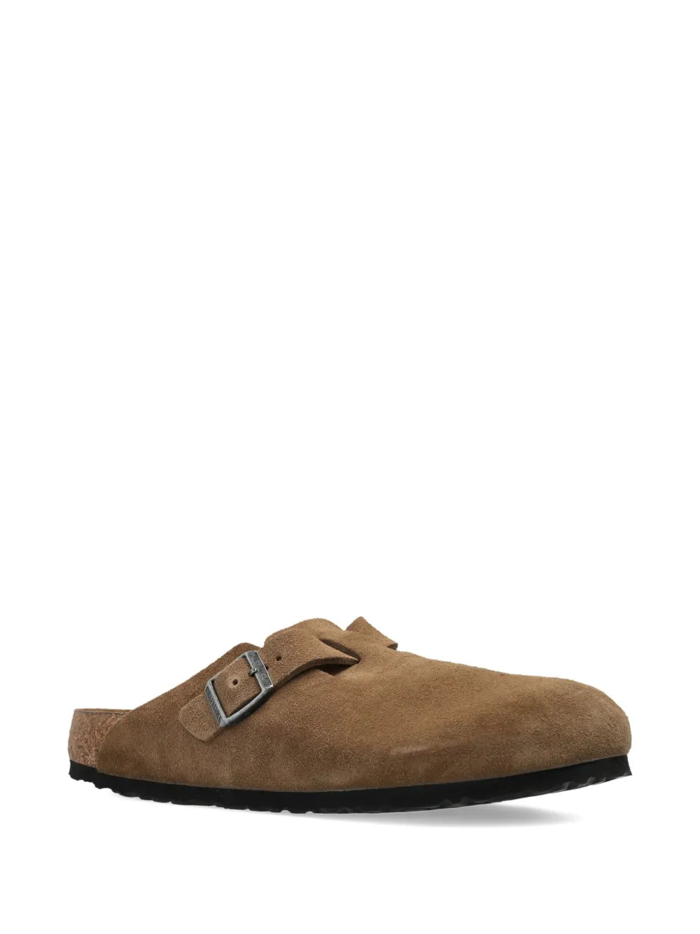 Birkenstock Boston buckle suede mules
