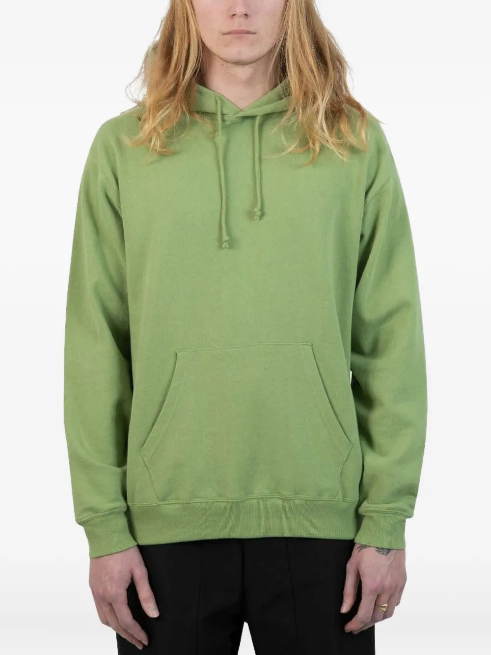 BEAMS PLUS  pouch-pocket drawstring hoodie