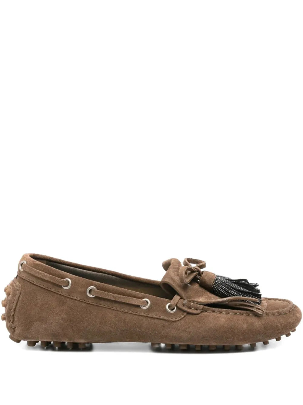 Brunello Cucinelli  tassel-embellished suede loafers
