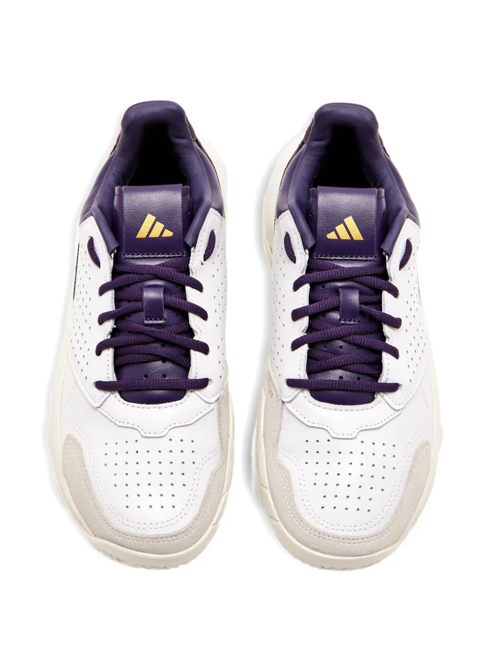 adidas  Courtjam Control 3 Premium perforated leather sneakers