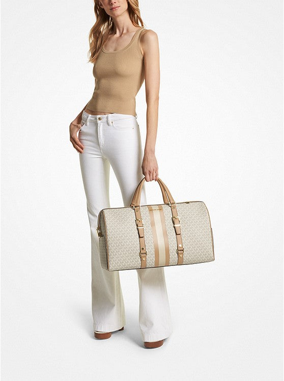 Bedford Travel Extra-Large Logo Stripe Weekender Bag