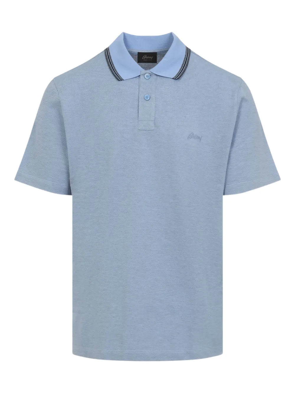 Brioni  logo-embroidered polo shirt