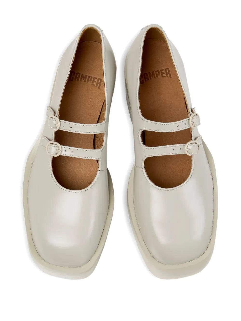 Camper  Billie buckle-strap platform pumps