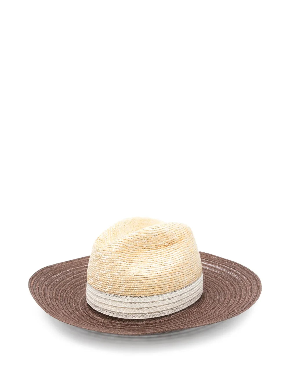 Borsalino  straw two-tone panamá hat