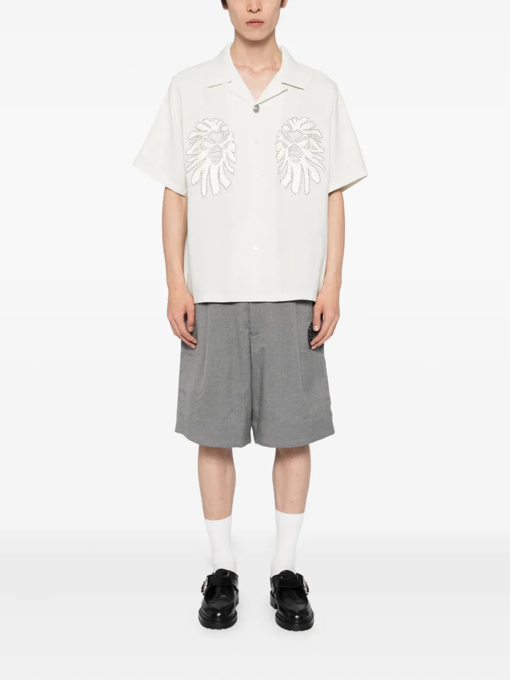BAPE BLACK *A BATHING APE® stud-embellished shirt