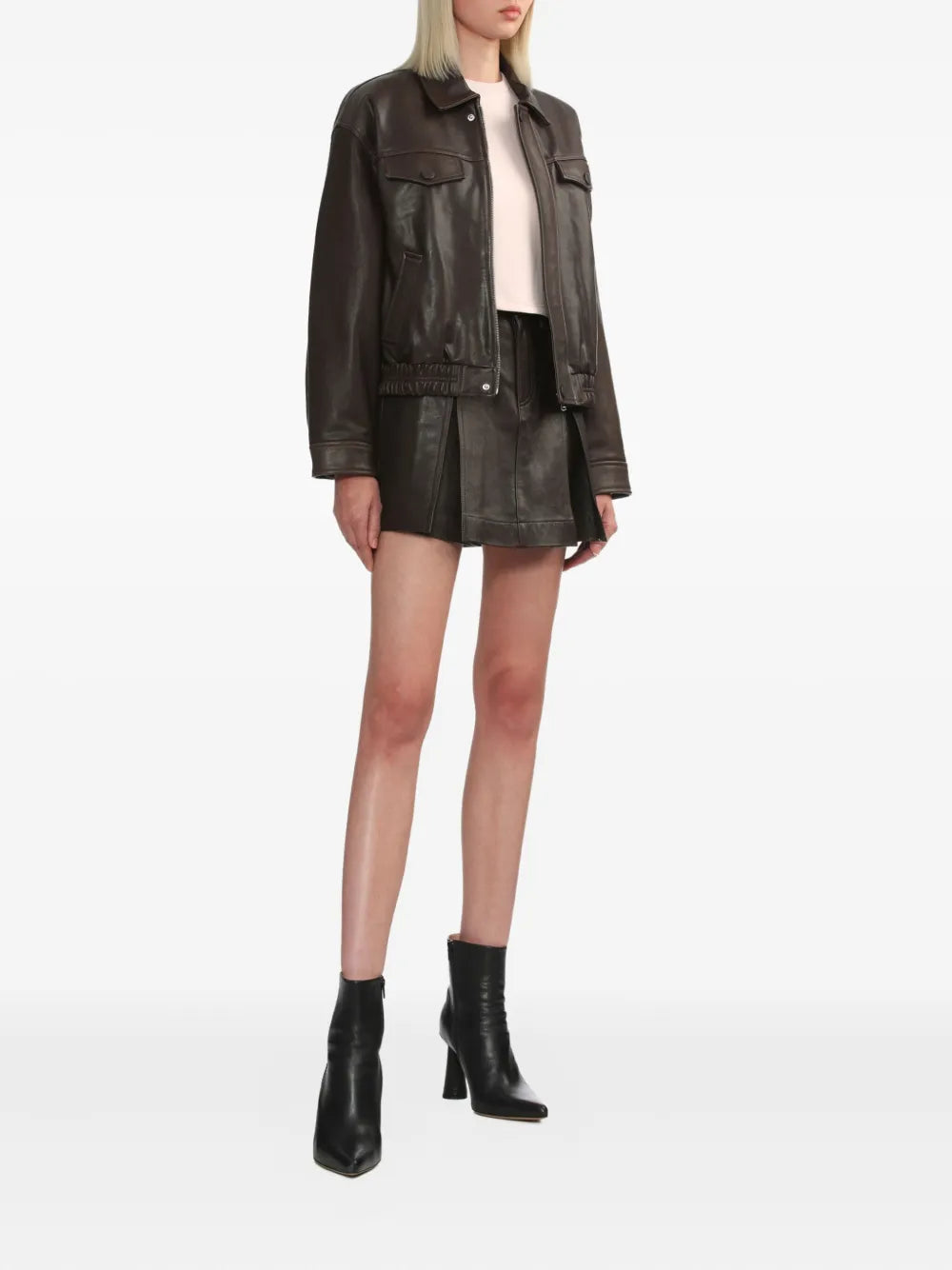 BAPY BY *A BATHING APE®  leather mini skirt