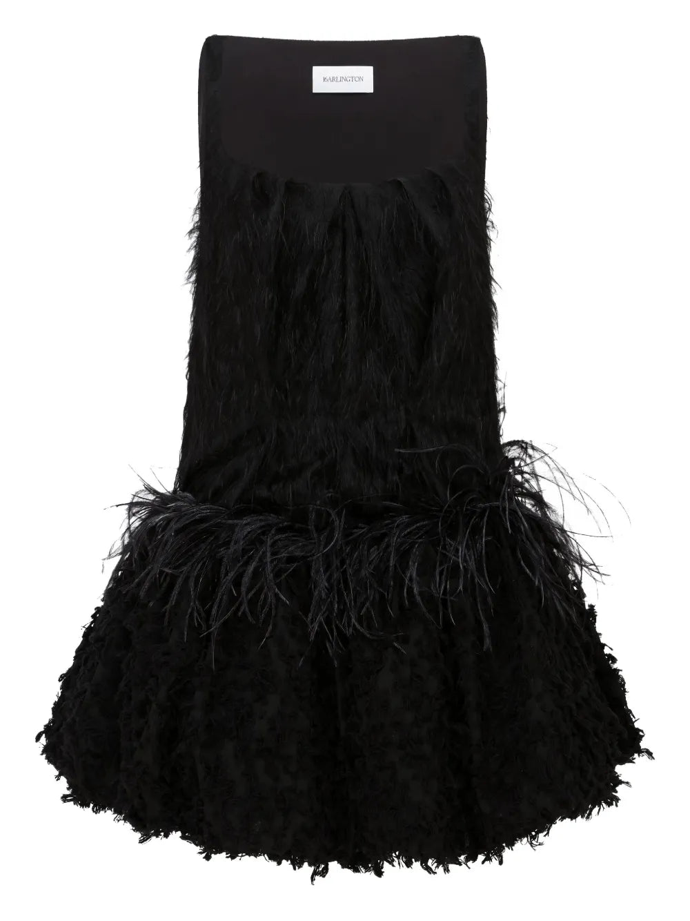 16Arlington  Lasa feather-embellished mini dress