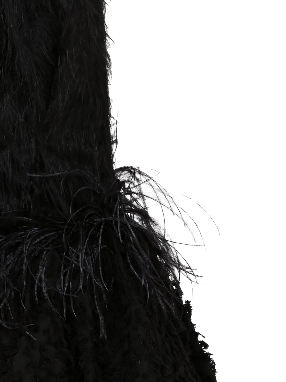 16Arlington  Lasa feather-embellished mini dress